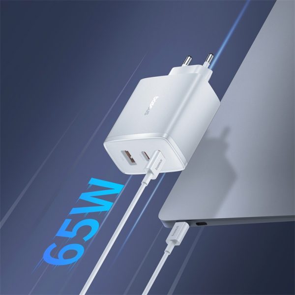 Gan Cube Pro 65W 2x USB-C USB-A USB-A lādētāja lādētājs