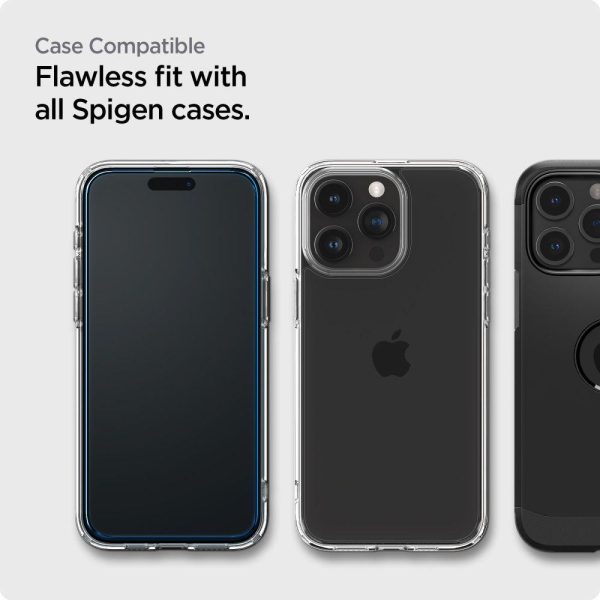 ALM stikla FC rūdīts stikls iPhone 15 Pro Black - 2 gab.
