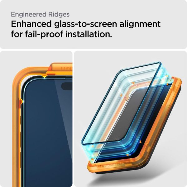 ALM stikla FC rūdīts stikls iPhone 15 Pro Black - 2 gab.