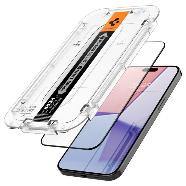 Glas.tr EZ Fit Fc rūdīts stikls iPhone 15 Pro Max Black