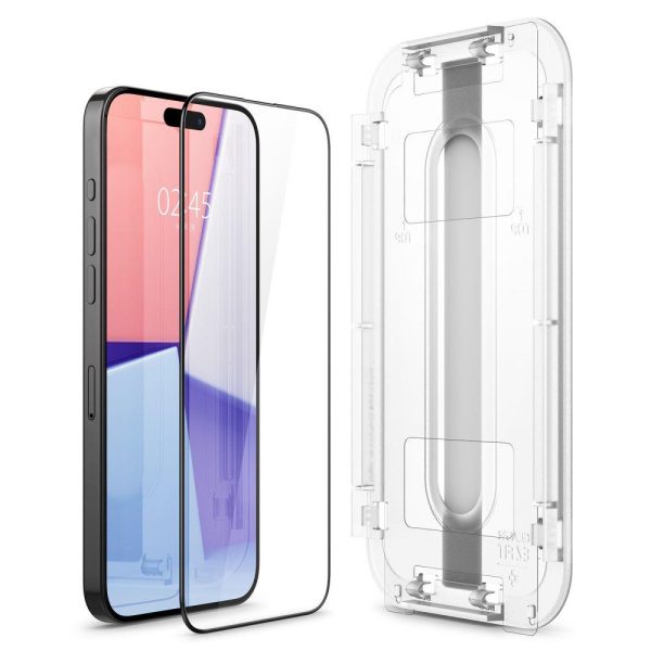 Glas.tr EZ Fit Fc rūdīts stikls iPhone 15 Pro Max Black