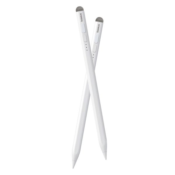 Stilus irbuli iPad ar aktīvu nomaināmu gludu spārnu 2 galu ar USB-C balto kabeli