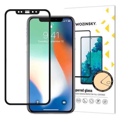 Super izturīgs rūdīts stikls visam Apple iPhone 11 Pro Max / XS Max Black Screen