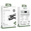 MFI kabeļa kabelis iPhone USB - zibens 2,4A 1,8 m melns