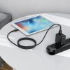 MFI kabeļa kabelis iPhone USB - zibens 2,4A 1,8 m melns