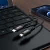 MFI kabeļa kabelis iPhone USB -C - Lightning 30W 3A 1,2m melns