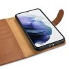 Ādas korpusa seifs Galaxy S22+ ādas seifam brūns