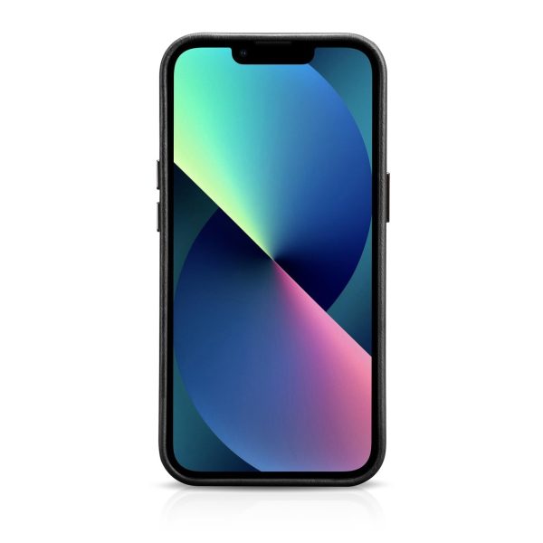 Ādas korpuss iphone 14 magnētiskais no magSafe eļļas vaska premium ādas korpuss melns
