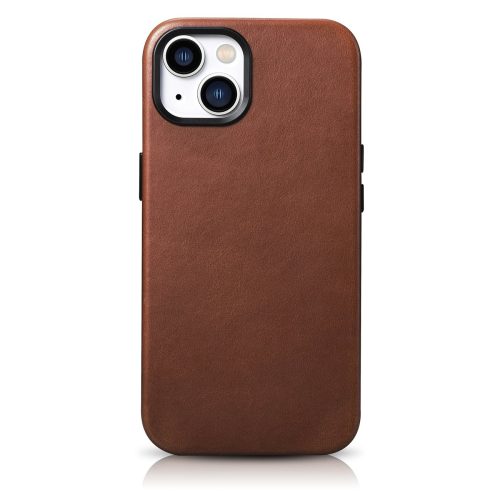 Ādas korpuss iPhone 14 Plus magnētisks ar magsafe eļļas vaska premium ādas korpusa bronzu