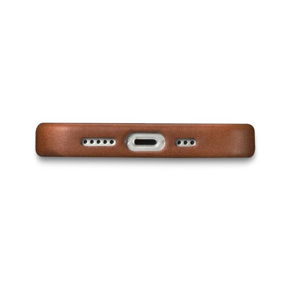 Ādas korpuss iPhone 14 Plus magnētisks ar magsafe eļļas vaska premium ādas korpusa bronzu