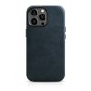 Ādas korpuss iPhone 14 Pro Max Magnetic ar magsafe eļļas vaska premium ādas korpusa flotes zilu