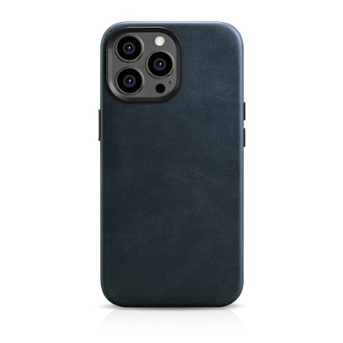 Ādas korpuss iPhone 14 Pro Max Magnetic ar magsafe eļļas vaska premium ādas korpusa flotes zilu