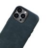 Ādas korpuss iPhone 14 Pro Max Magnetic ar magsafe eļļas vaska premium ādas korpusa flotes zilu