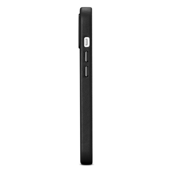 Dabiska ādas korpuss iPhone 14 magsafe korpusa ādas melns vāciņš
