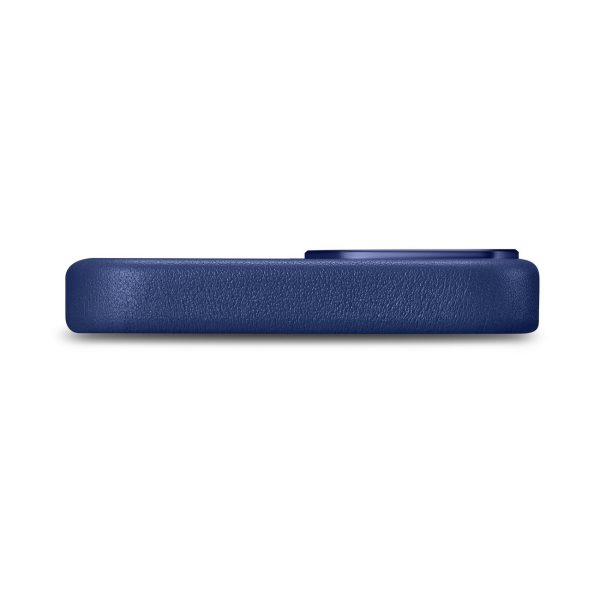 Dabiska ādas korpuss iPhone 14 magsafe korpusa ādas zilā vāka