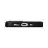 IPhone 14 magnētiskās ādas korpuss ar magsafe litchi premium ādas korpuss melns