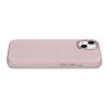 Ādas korpuss iphone 14 magnētiskais no magsafe litchi premium ādas korpusa rozā