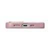 Ādas korpuss iphone 14 magnētiskais no magsafe litchi premium ādas korpusa rozā