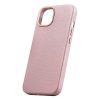 Ādas korpuss iphone 14 magnētiskais no magsafe litchi premium ādas korpusa rozā