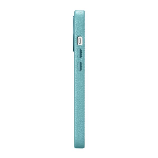 Ādas korpuss iPhone 14 Pro magnētiskais no Magsafe Litchi premium ādas korpusa zaļš