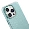 Ādas korpuss iPhone 14 Pro magnētiskais no Magsafe Litchi premium ādas korpusa zaļš