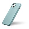 Ādas korpuss iPhone 14 Plus magnētiskais no MagSafe Litchi premium ādas korpusa zaļš