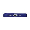 Ādas korpuss iPhone 14 Pro Max Magnetic no MagSafe Litchi Premium ādas korpuss Navy Blue