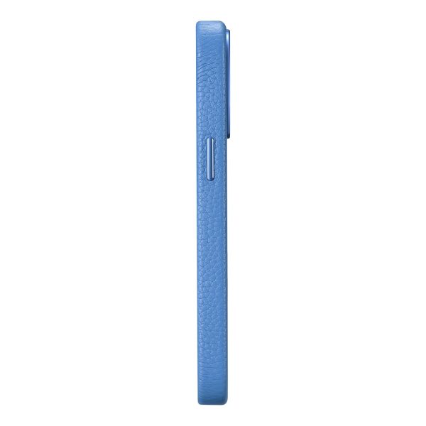 Ādas korpuss iPhone 14 Pro Max Magnetic no Magsafe Litchi premium ādas korpuss zils
