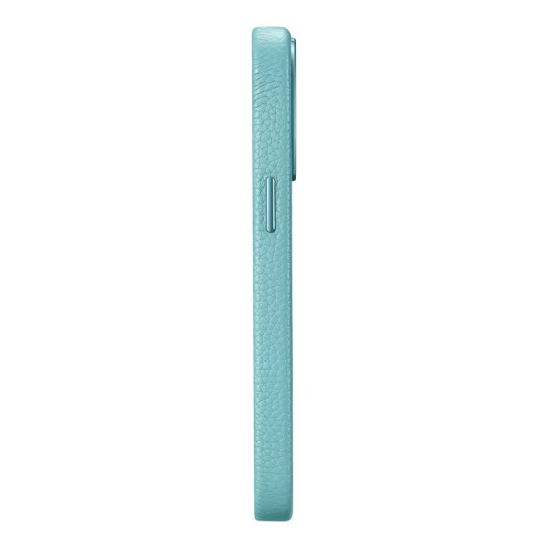 Ādas korpuss iPhone 14 Pro Max Magnetic no MagSafe Litchi Premium ādas korpuss zaļš