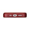 Ādas korpuss iPhone 14 Pro ar magnētisko atloku magsafe ce eļļas vaska premium ādas burgundiju