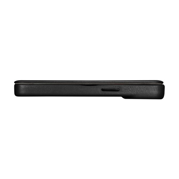 Ādas korpuss iPhone 14 Plus ar magnētisko atloku magsafe ce premium ādas melnu