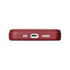 Ādas korpuss iPhone 14 Pro Max ar magnētisko atloku magsafe ce premium ādas burgundiju