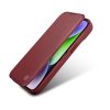 Ādas korpuss iPhone 14 Pro Max ar magnētisko atloku magsafe ce premium ādas burgundiju