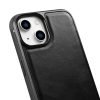 Korpuss, kas pārklāts ar dabīgu ādu iPhone 14 ādas eļļas vaskam melns