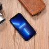 Korpuss, kas pārklāts ar dabīgu ādu iPhone 14 ādas eļļas vaska tumši zila