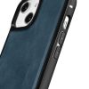 kas pārklāts ar dabīgu ādu iPhone 14 ādas eļļas vaska tumši zila