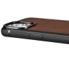 Korpuss, kas pārklāts ar dabīgu ādu iPhone 14, kā arī ādas eļļas vasks tumši brūns