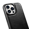 Korpuss, kas pārklāts ar dabīgu ādu iPhone 14 Pro Max Leather Eļļas vasks melns