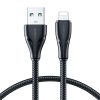 Kabelis Kabelis iPhone USB - zibens 2,4A pārspēj sēriju 1,2 m melns