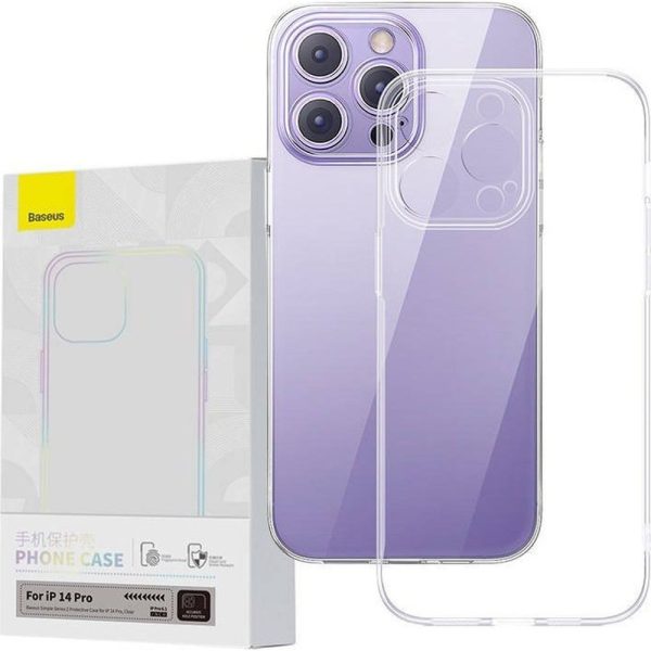 IPhone 14 Pro Thin Simple 2 Caurspīdīgs gadījums
