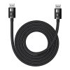 Augstas izšķirtspējas sērijas DisplayPort 8K 60Hz 2M melnais kabelis