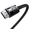 Augstas izšķirtspējas sērijas DisplayPort 8K 60Hz 2M melnais kabelis