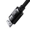 Augstas izšķirtspējas sērijas DisplayPort 8K 60Hz 2M melnais kabelis