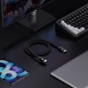 Augstas izšķirtspējas sērijas DisplayPort 8K 60Hz 2M melnais kabelis