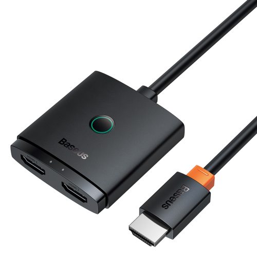 2in1 adapteris HDMI 4K 60Hz divu ceļu Airjoy 1m melns