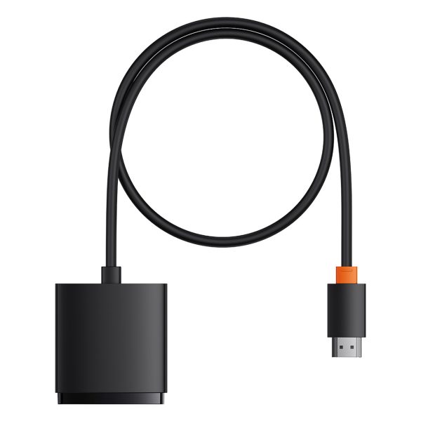 2in1 adapteris HDMI 4K 60Hz divu ceļu Airjoy 1m melns