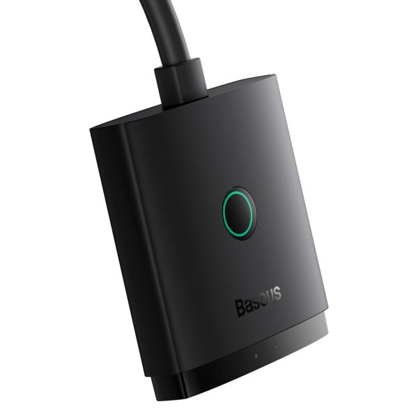 2in1 adapteris HDMI 4K 60Hz divu ceļu Airjoy 1m melns