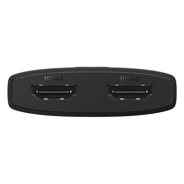 2in1 adapteris HDMI 4K 60Hz divu ceļu Airjoy 1m melns