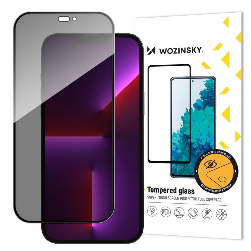 Aizsardzības stikls privatizējas ar anti spiegu filtru iPhone 15 Pro Black