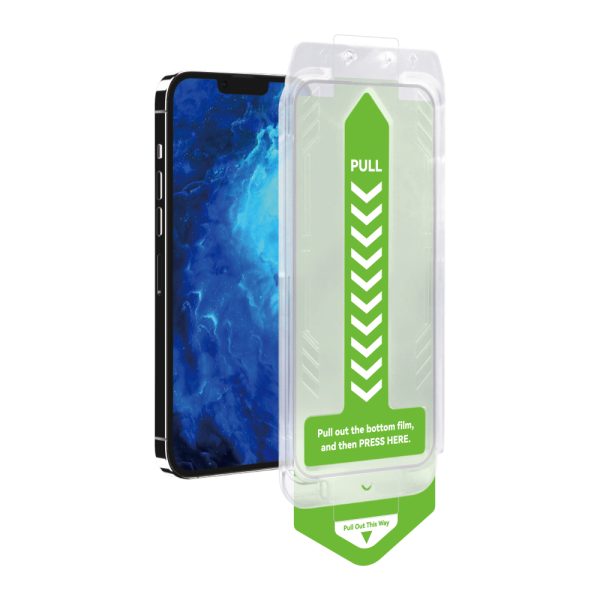 9h rūdīts stikls ar montāžas rāmi iPhone 14 Pro Max Premium Glass Black